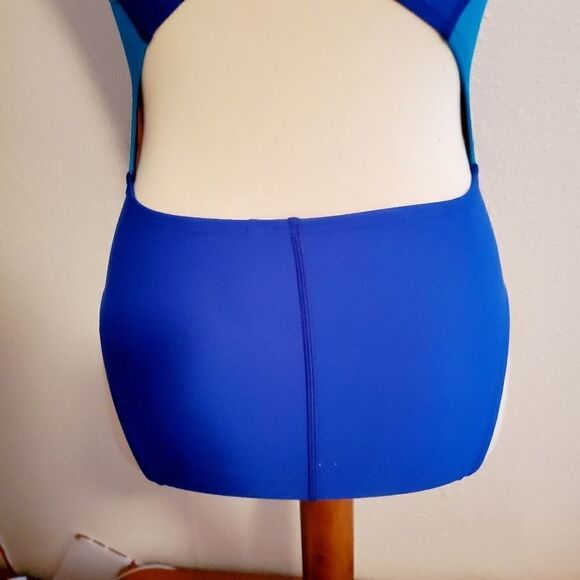 Speedo Blue One Piece Swimsuit Size 6 - Picture 7 of 12